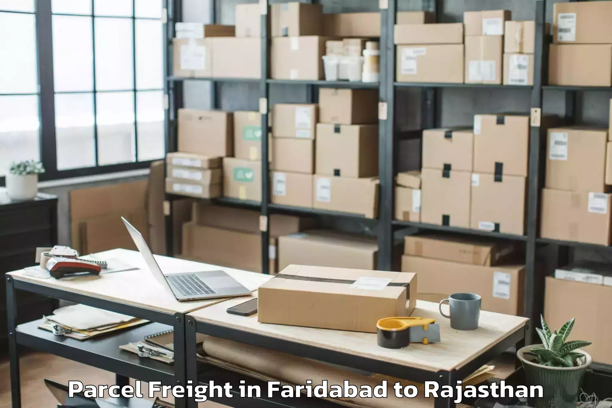 Discover Faridabad to Swami Keshwanand Rajasthan Agr Parcel Freight